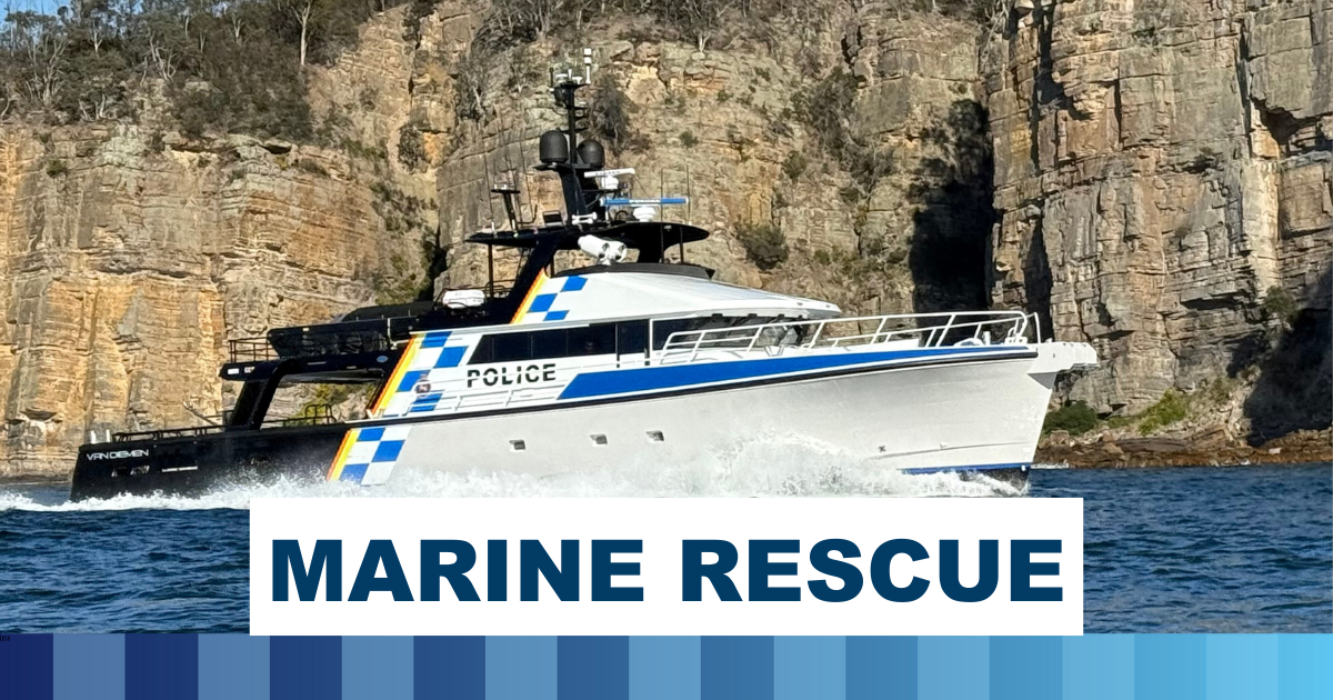 Bay Rescue Boaters urged to be prepared after Binalong Bay rescue - Tasmania Police
