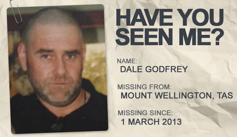 National Missing Persons Week profile graphic - Dale Godfrey
