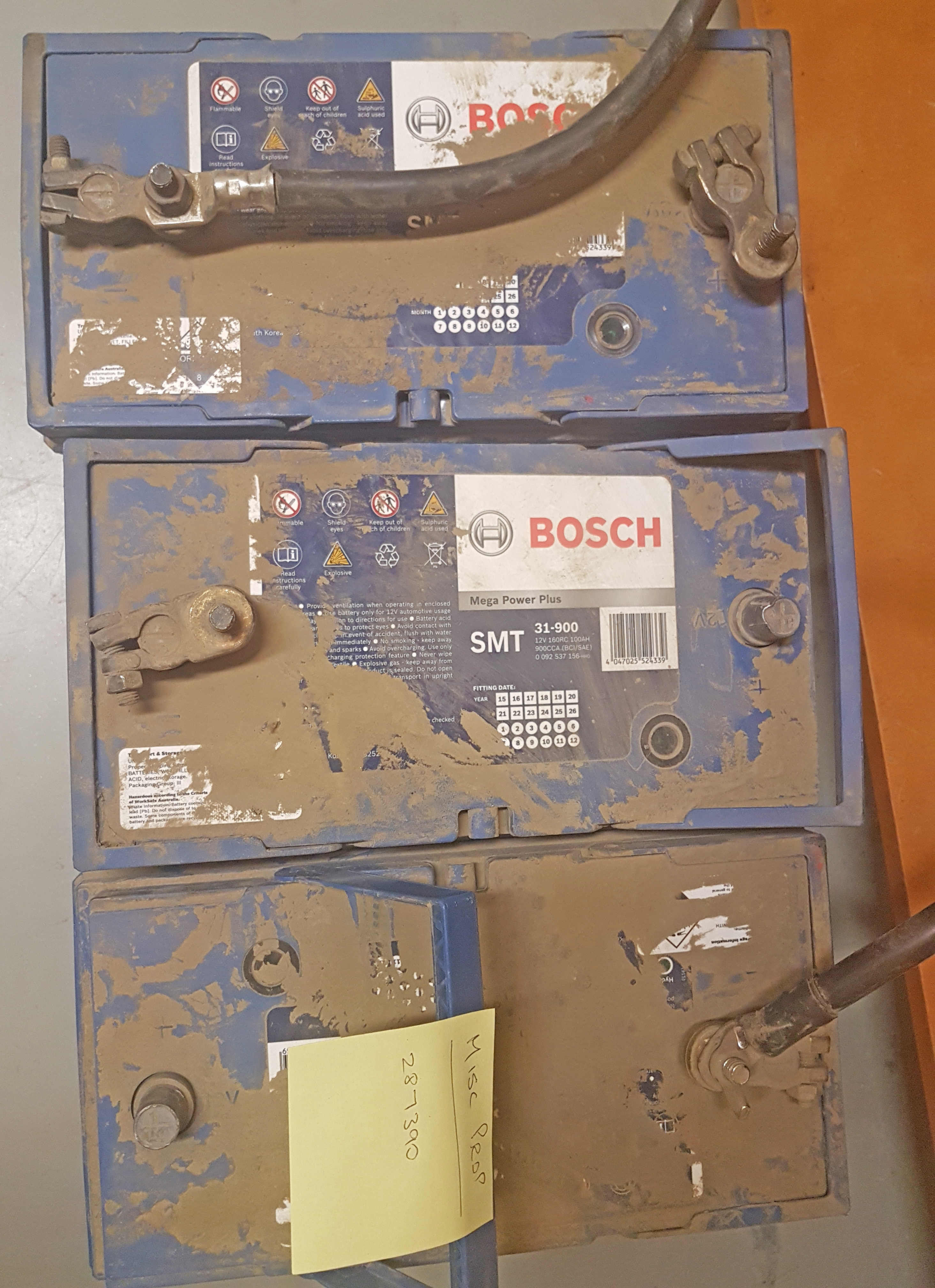 Stolen Bosch SMT 31-900 batteries - owner sought