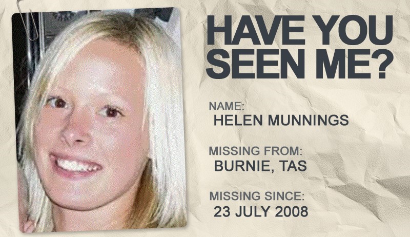 National Missing Persons Week profile graphic - Helen Munnings
