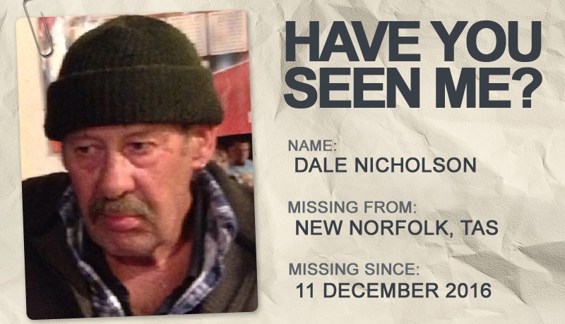 National Missing Persons Week profile graphic - Dale Nicholson