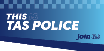 This is Tas Police Recruitment campaign tile