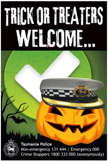 Trick Or Treaters Welcome Poster